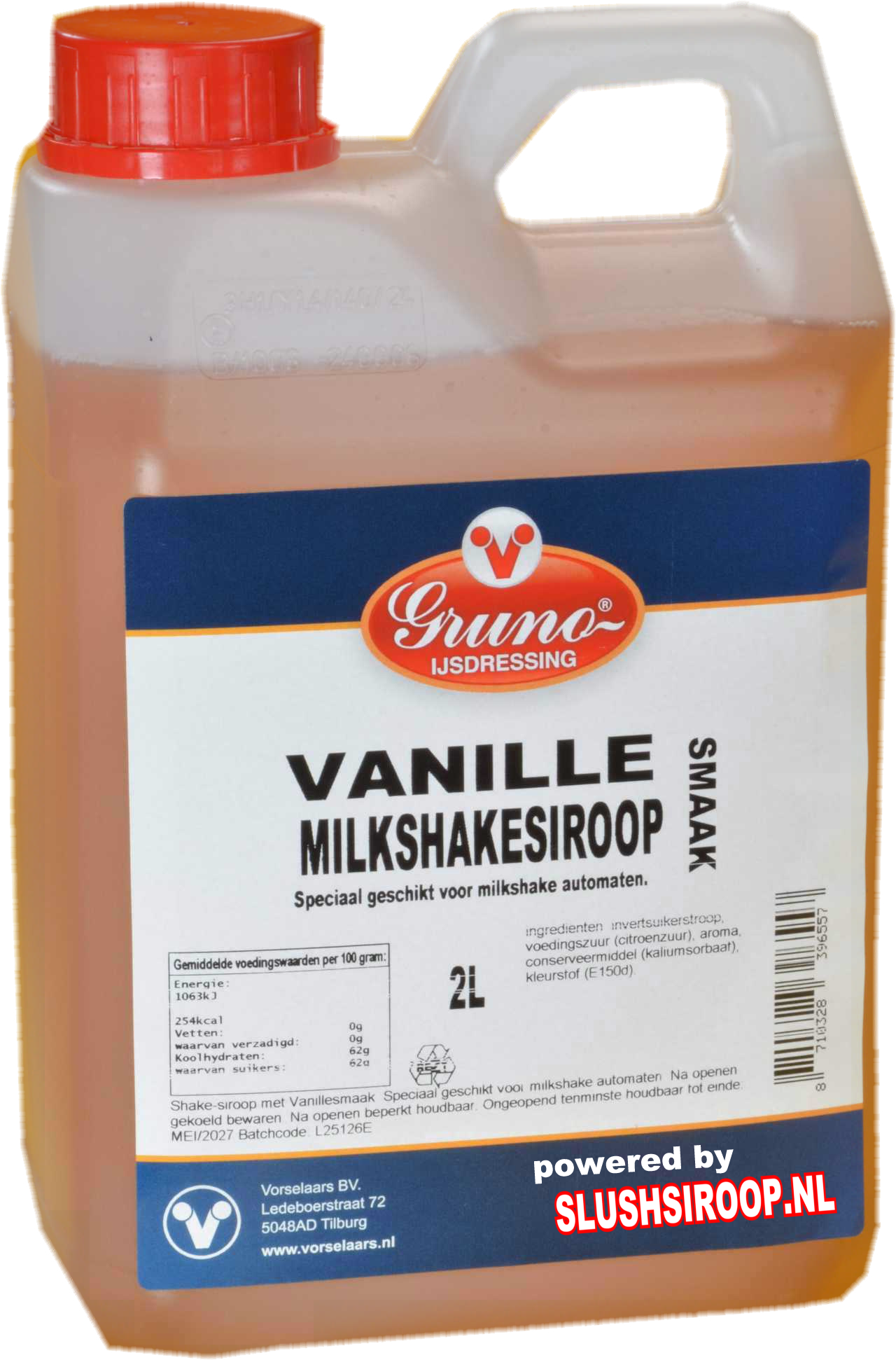 MilaNNE milkshake siroop vanille slushsiroop.nl tankje