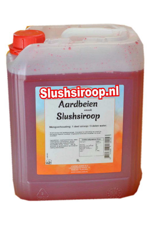  Tankje aardbeien slush siroop - slushsiroop.nl in tank - tankje